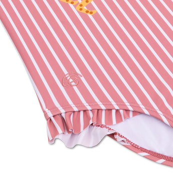Swim Essentials Boldlines Red Swimsuit For Girls | Kids Swimwear - My Little Thieves