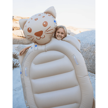 Swim Essentials Brown Leopard Animal Lie - on Float - My Little Thieves