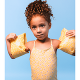 Swim Essentials Florish Yellow Swimsuit For Girls | Kids Swimwear - My Little Thieves