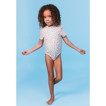 Swim Essentials Girls Short Sleeve Swimsuit | Beach & Pool Swimwear - My Little Thieves