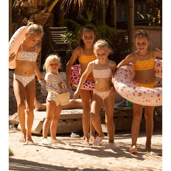 Swim Essentials Khaki Leopard Print Bikini For Girls | Kids Swimwear - My Little Thieves