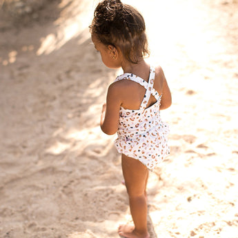 Swim Essentials Khaki Leopard Print Swimsuit For Girls | Kids Swimwear - My Little Thieves