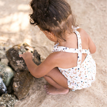 Swim Essentials Khaki Leopard Print Swimsuit For Girls | Kids Swimwear - My Little Thieves