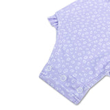 Swim Essentials Lila Leopard Girls Long Sleeve Swimsuit | Kids Swim - My Little Thieves