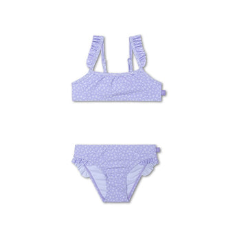 Swim Essentials Lila Leopard Print Bikini For Girls | Kids Swimwear - My Little Thieves
