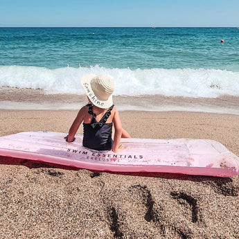 Swim Essentials Pink Red Dots Transparent Luxe Lie On Float - My Little Thieves