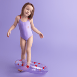Swim Essentials Purple Print Swimsuit For Girls | Kids Swimwear - My Little Thieves