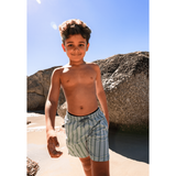 Swim Essentials Striped Kids Swim Shorts | Classic Resort Style - My Little Thieves