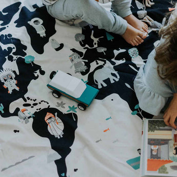 Toy Storage bag – World map - My Little Thieves