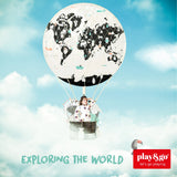Toy Storage bag – World map - My Little Thieves