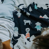 Toy Storage bag – World map - My Little Thieves