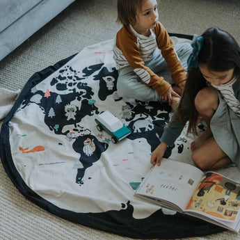 Toy Storage bag – World map - My Little Thieves