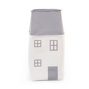 Childhome Toy Box House Grey Off White