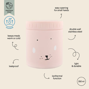 Trixie Insulated Food Jar 350ml | Double Walled Stainless Steel Kids Jar - My Little Thieves