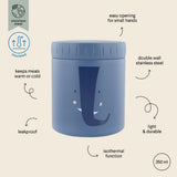 Trixie Insulated Food Jar 350ml | Double Walled Stainless Steel Kids Jar - My Little Thieves