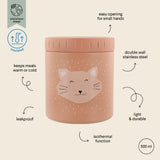 Trixie Insulated Food Jar 500ml | Large Stainless Steel Kids Food Container - My Little Thieves