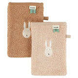 Trixie Organic Cotton Baby Washcloths 2 Pack Adorable Animal Designs | Washcloths - My Little Thieves