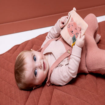 Trixie Sensory Pram Book For Babies | Clip On Stroller Activity Book - My Little Thieves