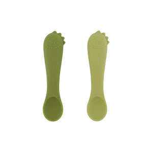 Trixie Silicone Baby Feeding Spoon Pack Of 2 | First Foods Weaning Set - My Little Thieves