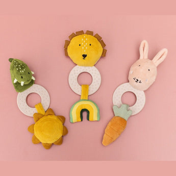 Trixie Teething Toy Collection Mr. Lion, Mr. Dino, And Mrs. Rabbit | Soft Toys - My Little Thieves