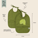 Trixie Waterproof Kids Bibs 2 Pack | Easy Clean Eco Friendly Mealtime - My Little Thieves