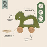 Trixie Wooden Pull Along Toy For Kids | Fsc Certified Toddler Gift - My Little Thieves