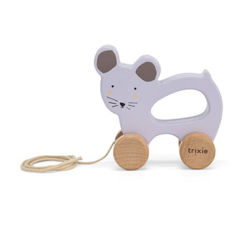 Trixie Wooden Pull Along Toy For Kids | Fsc Certified Toddler Gift - My Little Thieves