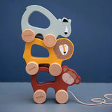 Trixie Wooden Pull Along Toy For Kids | Fsc Certified Toddler Gift - My Little Thieves