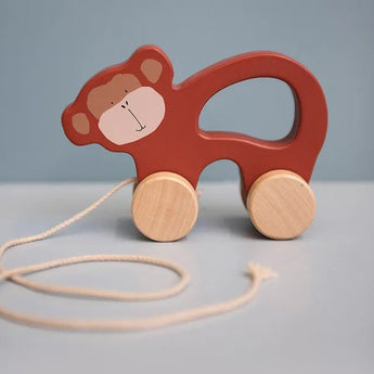 Trixie Wooden Pull Along Toy For Kids | Fsc Certified Toddler Gift - My Little Thieves