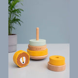 Trixie Wooden Stacking Toy For Kids | Educational Toddler Gift 12 M+ - My Little Thieves