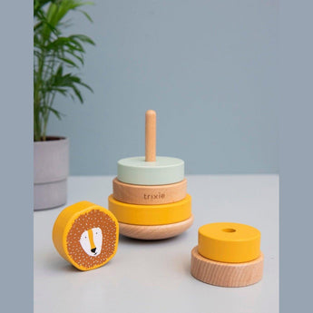 Trixie Wooden Stacking Toy For Kids | Educational Toddler Gift 12 M+ - My Little Thieves