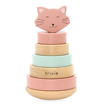Trixie Wooden Stacking Toy For Kids | Educational Toddler Gift 12 M+ - My Little Thieves