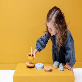 Trixie Wooden Stacking Toy For Kids | Educational Toddler Gift 12 M+ - My Little Thieves