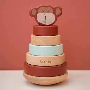 Trixie Wooden Stacking Toy For Kids | Educational Toddler Gift 12 M+ - My Little Thieves