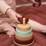 Trixie Wooden Stacking Toy For Kids | Educational Toddler Gift 12 M+ - My Little Thieves