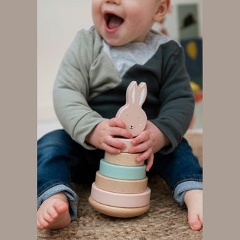 Trixie Wooden Stacking Toy For Kids | Educational Toddler Gift 12 M+ - My Little Thieves