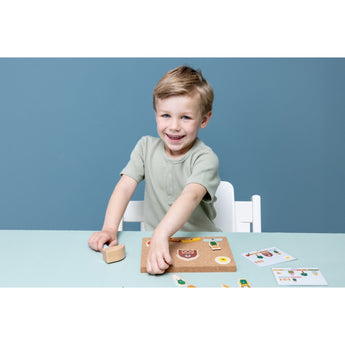 Trixie Wooden Tap Tap Game Farm | Cork Board Hammer Toy For Kids - My Little Thieves