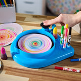 Crayola Spin & Spiral Art Station lifestyle in use
