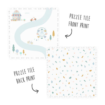 Village - Icons EVA Puzzlemat - 120 x 180 cm - My Little Thieves