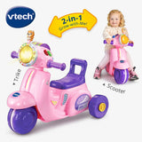 VTech 2-in-1 Ride & Balance Scooter in pink
