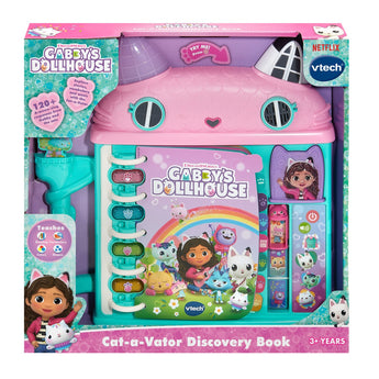 VTech Gabby's Dollhouse Cat-a-Vator Discovery Book 80-582700 packaging