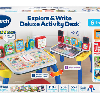 VTech Explore & Write Deluxe Activity Desk 80-584900 packaging