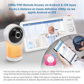 VTech Smart Wi Fi Hd Pan Tilt Baby Monitor | Baby Pillow & Mattress - My Little Thieves