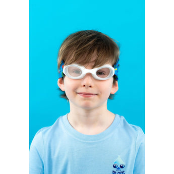 Waterplops Blue Junior Swimming Goggles Ultra Soft Band With Dinos Adventures | Swim Accessories - My Little Thieves