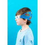 Waterplops Blue Junior Swimming Goggles Ultra Soft Band With Dinos Adventures | Swim Accessories - My Little Thieves