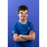 Waterplops Blue Junior Swimming Goggles Ultra Soft Band With Sports Fan | Swim Accessories - My Little Thieves