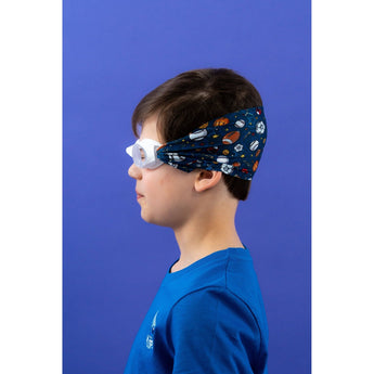 Waterplops Blue Junior Swimming Goggles Ultra Soft Band With Sports Fan | Swim Accessories - My Little Thieves