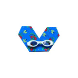 Waterplops Boy Swimming Goggles Blue Dinosaur Design | Swim - My Little Thieves