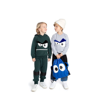 Wauw Capow Grey Blue Cooper Sweatshirt | Kids Fashion - My Little Thieves