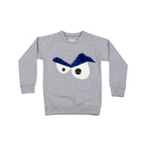Wauw Capow Grey Blue Cooper Sweatshirt | Kids Fashion - My Little Thieves